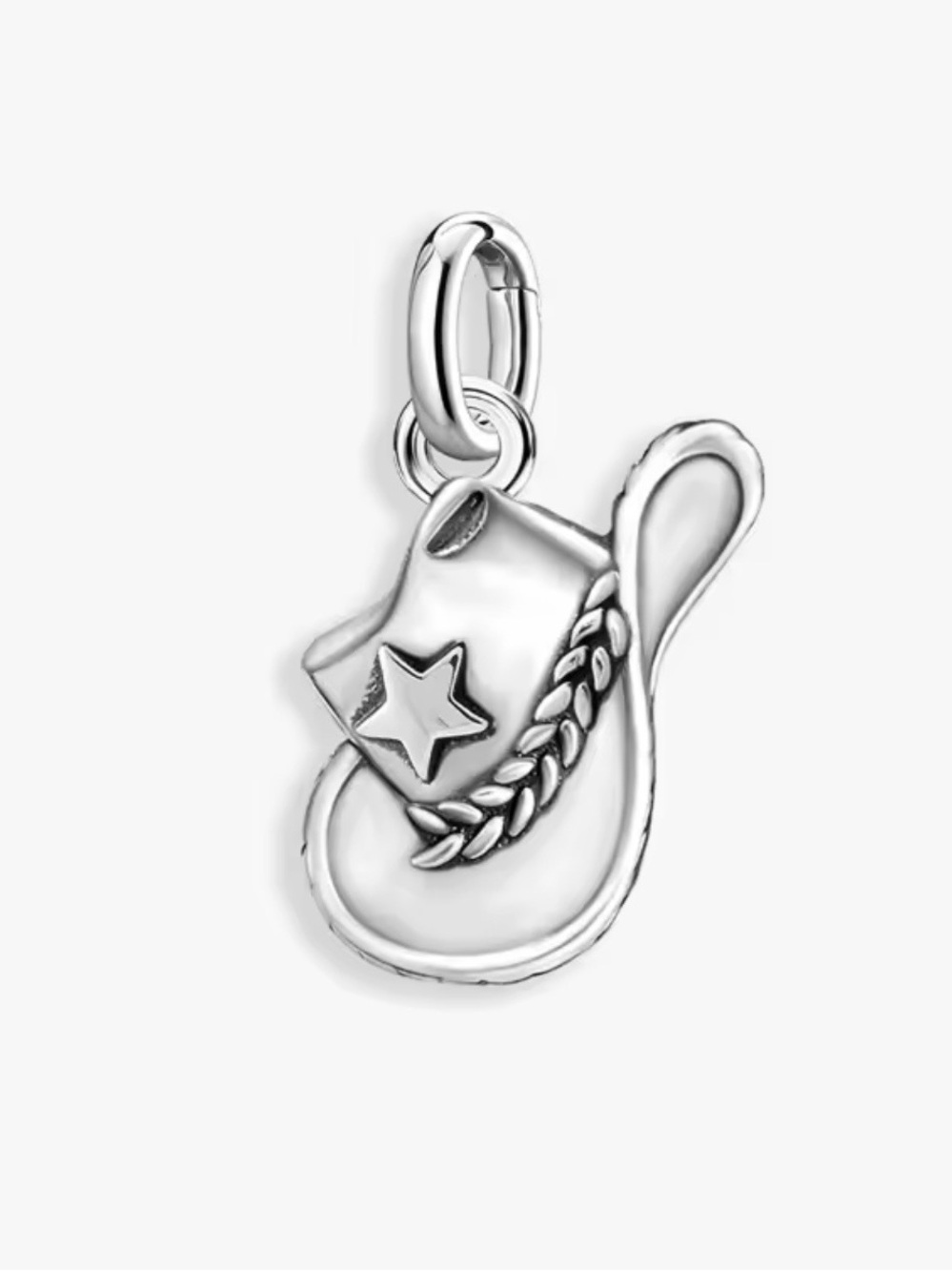 Silver Cowboy Hat  Charm pendent